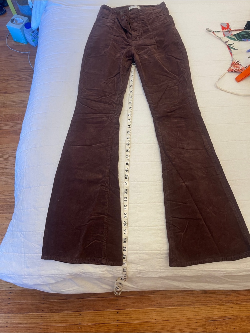 We The Free Brown Corduroy Flare Jeans